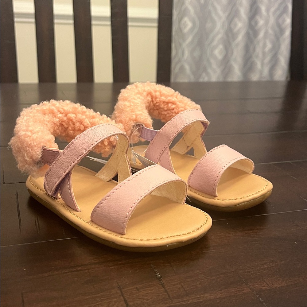 Ugg Australia I Dorien Infant Baby Sandals Shoes Shearling Girls 2/3, 6-12 Month